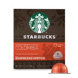 Starbucks By Nespresso Vertuo Line Pods, Medium Roast Coffee, Single-Origin Colombia