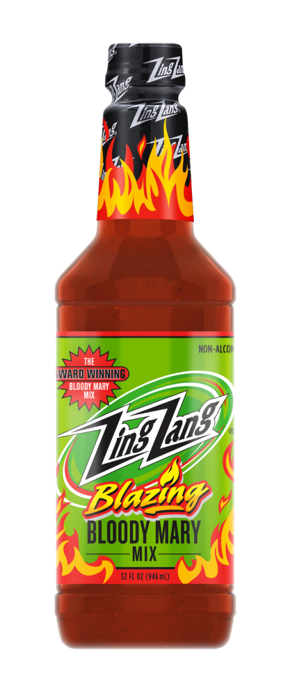 slide 4 of 4, Zing Zang Blazing Bloody Mary Mix, Non-Alcoholic Cocktail Mixer, 32 Fl Oz Bottle, 32 oz