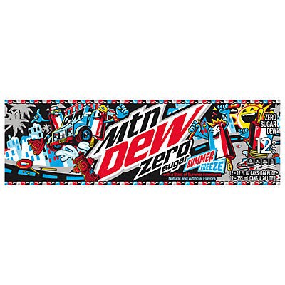 slide 1 of 1, Mountain Dew Zero Sugar Soda Summer Freeze- 12 ct, 12 ct