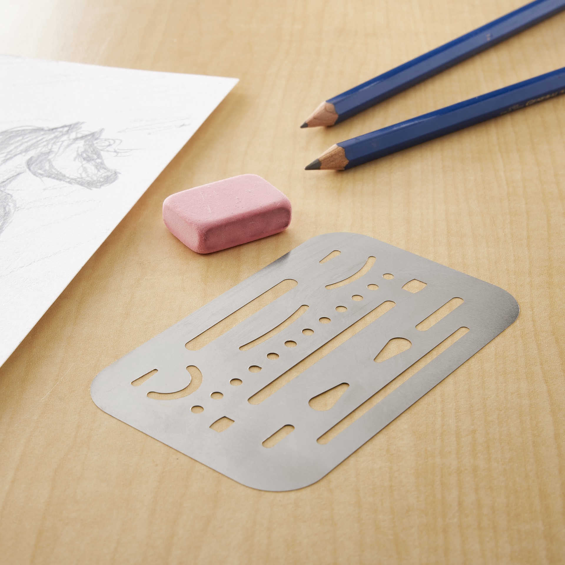 slide 3 of 4, Westcott Erasing Shield, 1 ct
