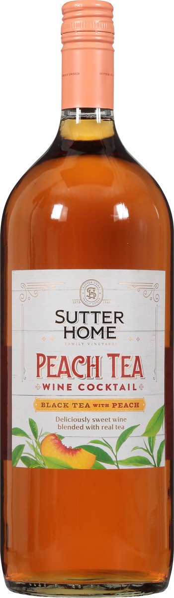slide 5 of 9, Sutter Home Black Tea with Peach Wine Cocktail 1.5 l, 1.5 l