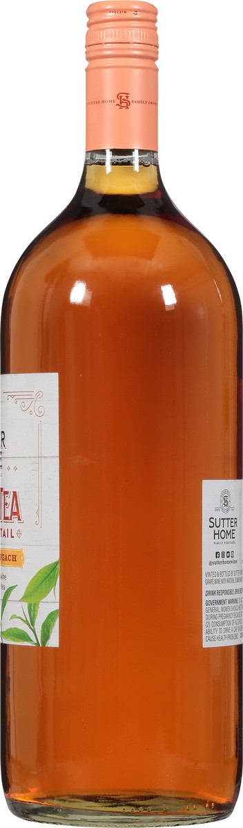 slide 6 of 9, Sutter Home Black Tea with Peach Wine Cocktail 1.5 l, 1.5 l