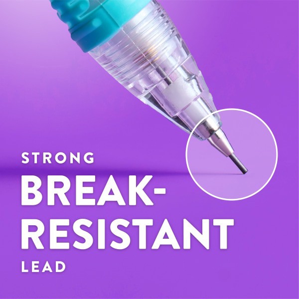 slide 2 of 9, Paper Mate Clearpoint Mechanical Pencil, Break-Resistant, Color Block Edition, HB #2 Lead (0.7mm), 6 Count, 6 ct