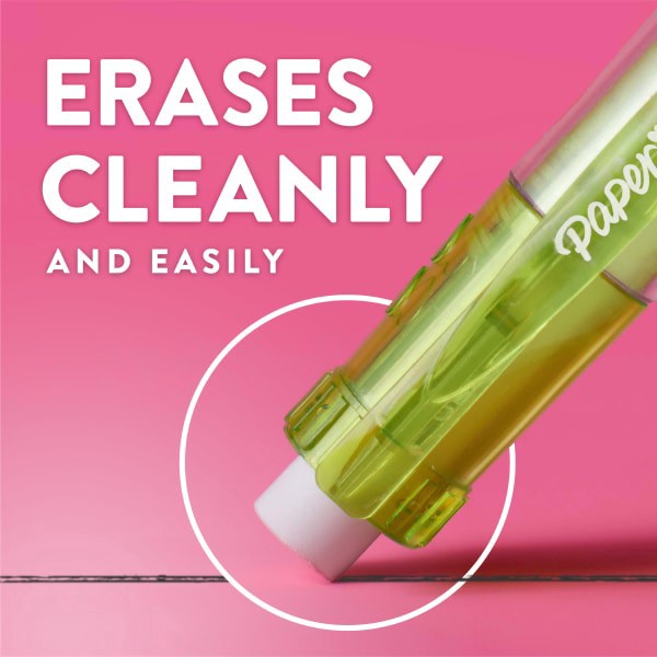 slide 9 of 9, Paper Mate Clearpoint Mechanical Pencil, Break-Resistant, Color Block Edition, HB #2 Lead (0.7mm), 6 Count, 6 ct