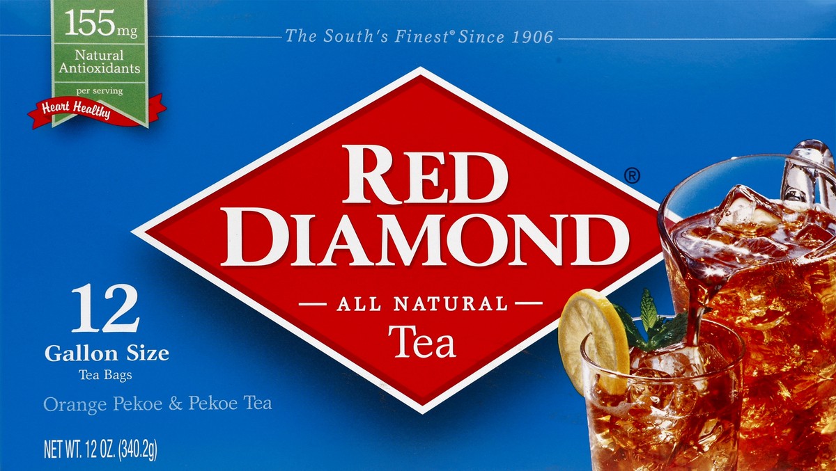 slide 3 of 5, Red Diamond Gallon Size Tea Bags - 12 ct, 12 ct