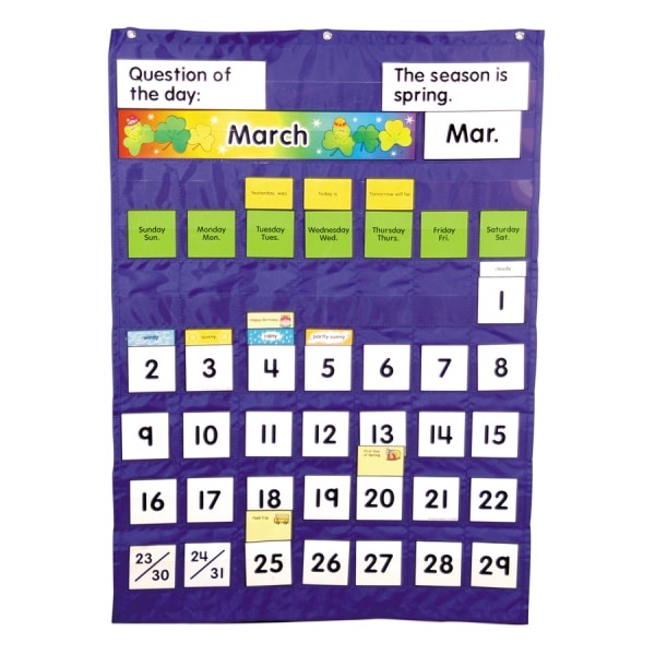 slide 1 of 1, Carson Dellosa Complete Calendar & Weather Pocket Chart, 1 ct