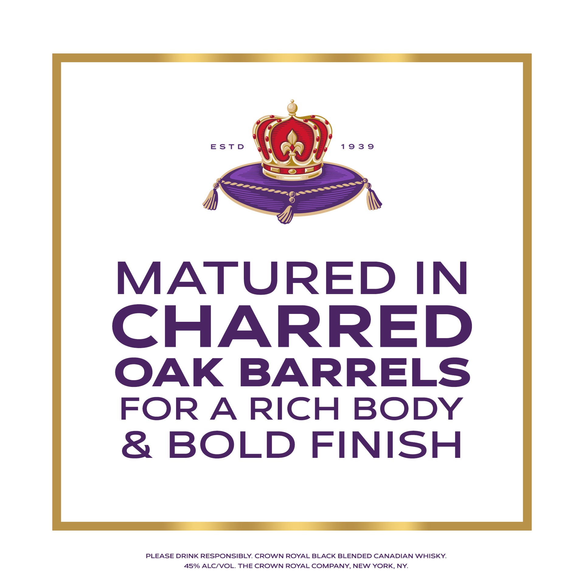 slide 6 of 10, Crown Royal Black Blended Canadian Whisky, 1.75 liter