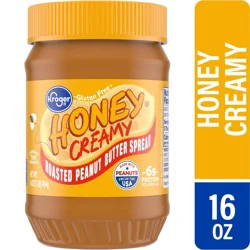 Kroger Creamy Honey Roasted Peanut Spread - 16 oz