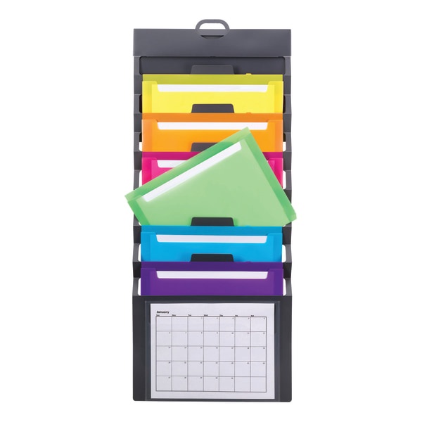 slide 1 of 2, Smead Cascading Wall Organizer, Letter Size, Multicolor, 1 ct