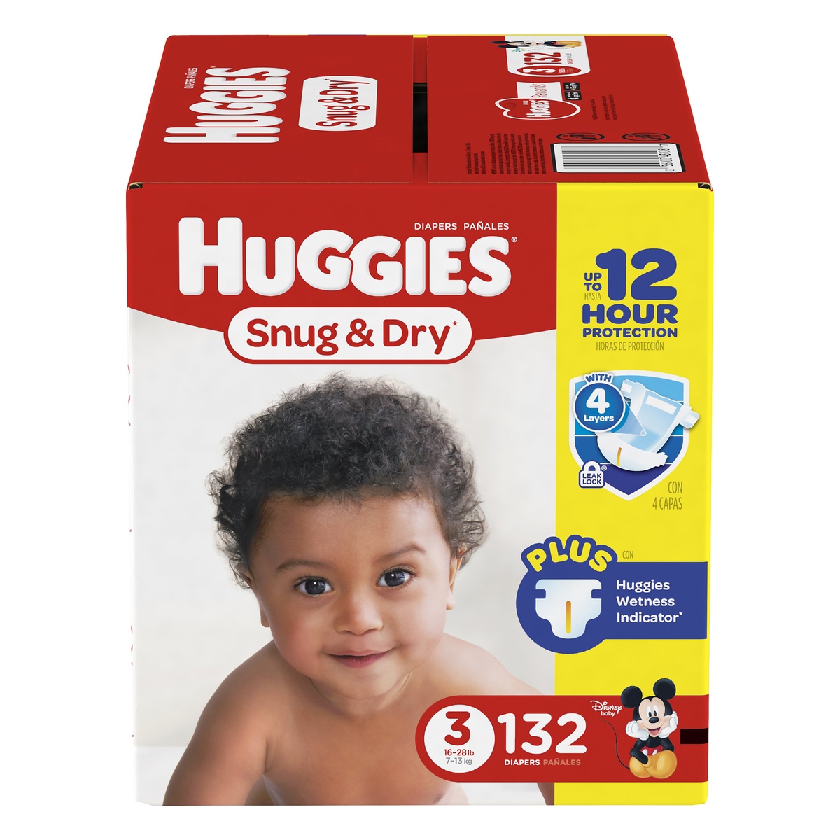 slide 1 of 1, Huggies Snug & Dry Super Pack Diapers Size 3, 132 ct