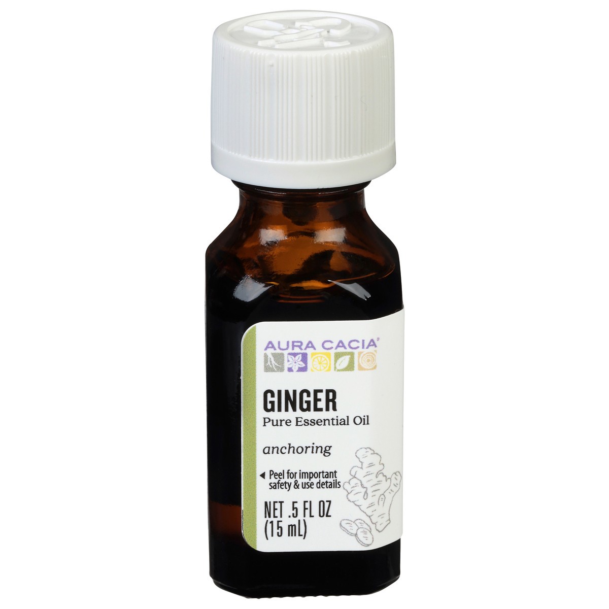 slide 1 of 3, Aura Cacia Essentials Oil Ginger, 0.5 oz