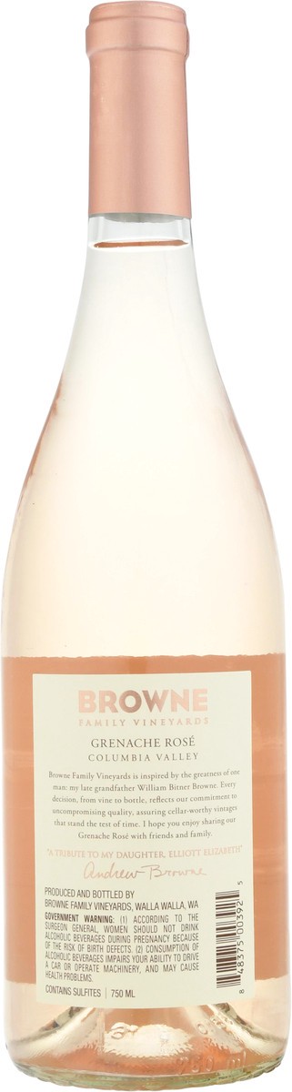slide 11 of 12, Browne Family Vineyards Columbia Valley Grenache Rose, 750 ml