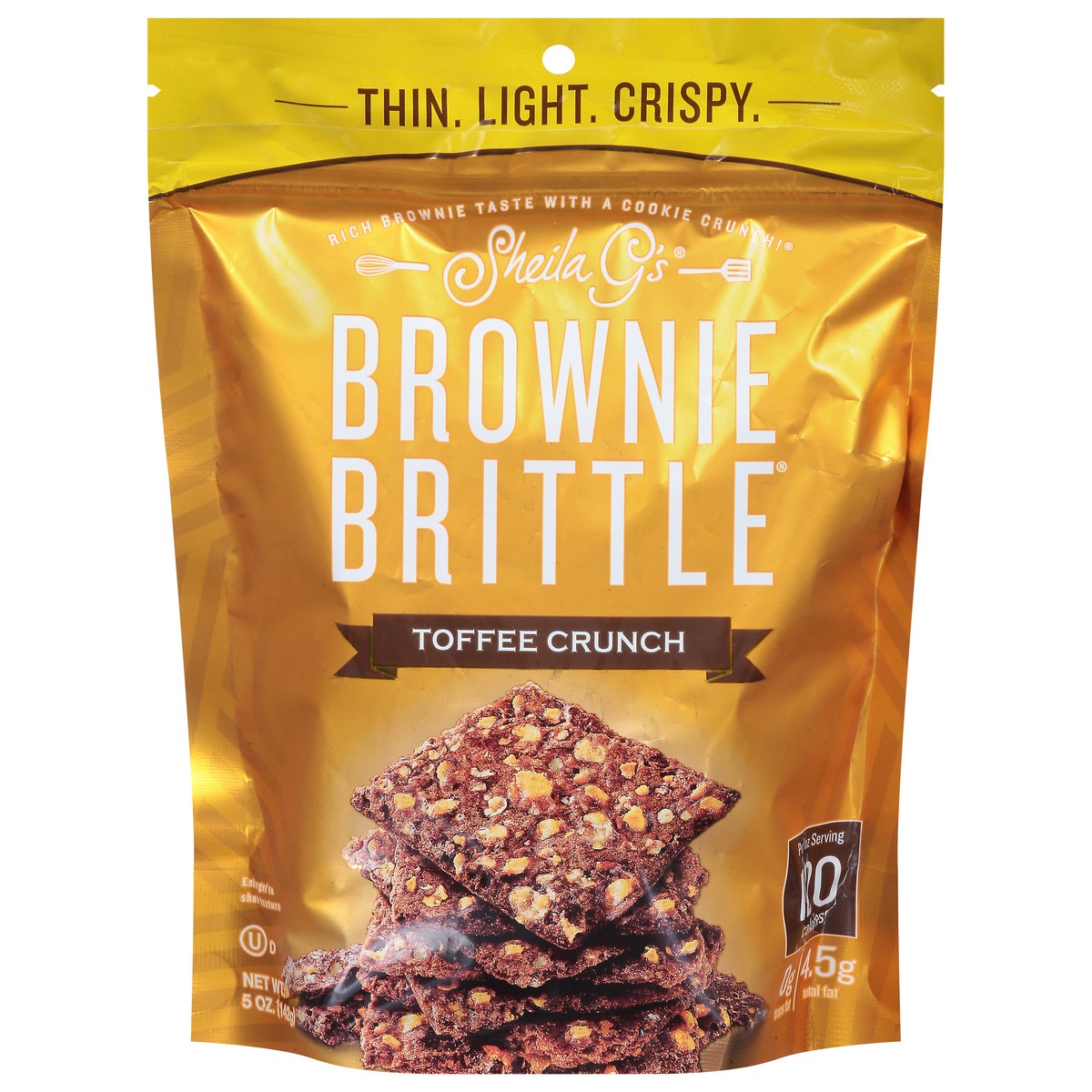 slide 1 of 9, Sheila G's Brownie Brittle, Toffee Crunch, 5 oz