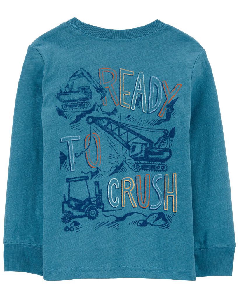 slide 2 of 4, Oshkosh Baby Dig Up Adventure Graphic Tee Blue 24M, 1 ct