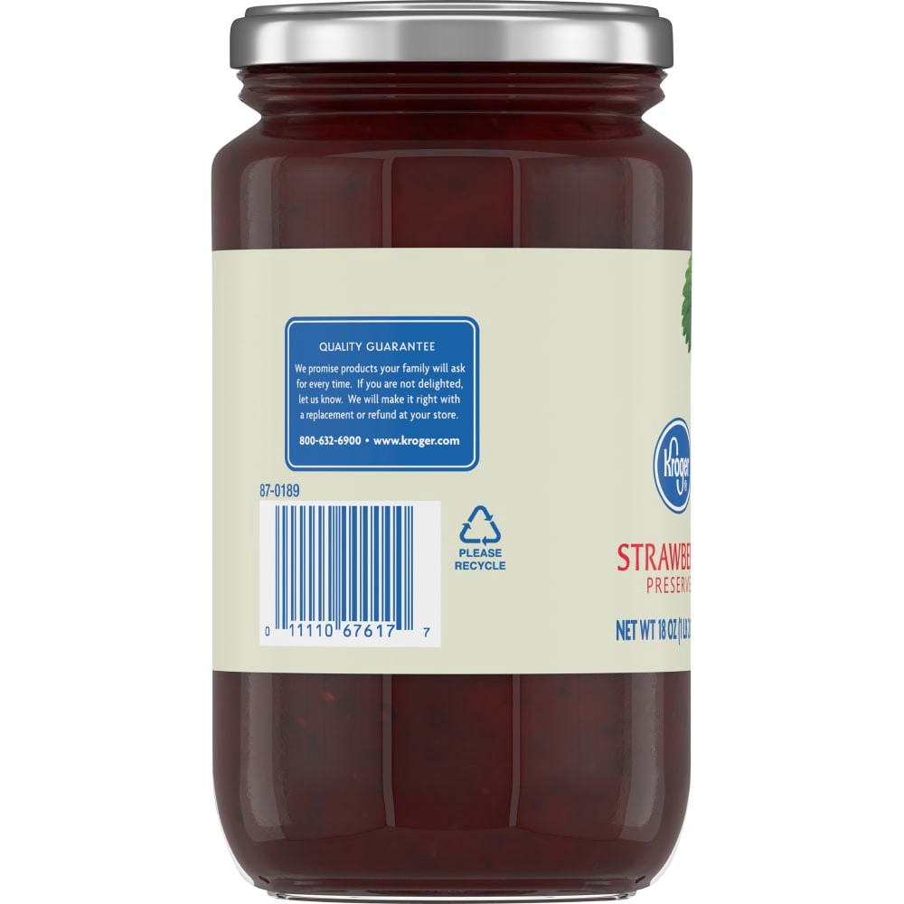 slide 4 of 5, Kroger Strawberry Preserves, 18 oz