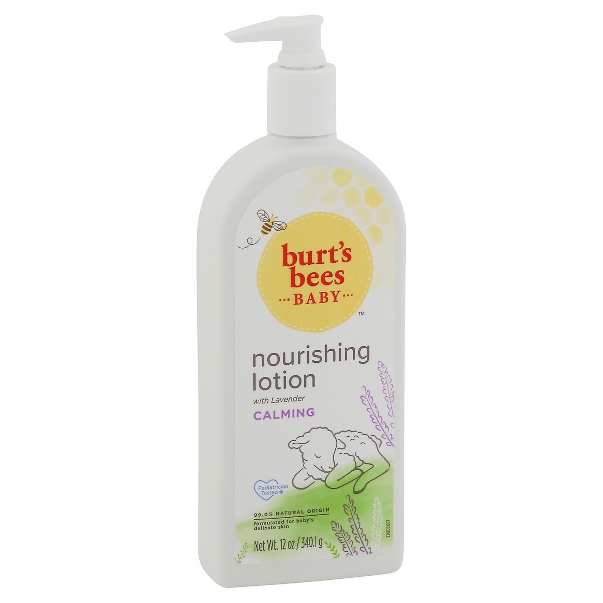 slide 3 of 10, Burt's Bees Baby™ Nourishing Lotion with Lavender, Calming Baby Lotion, Pediatrician Tested, 99.0% Natural Origin, 12 Ounces, 12 oz