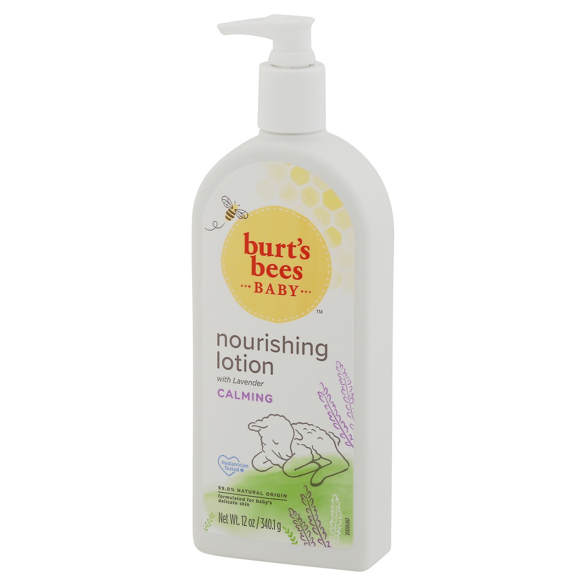 slide 7 of 10, Burt's Bees Baby™ Nourishing Lotion with Lavender, Calming Baby Lotion, Pediatrician Tested, 99.0% Natural Origin, 12 Ounces, 12 oz