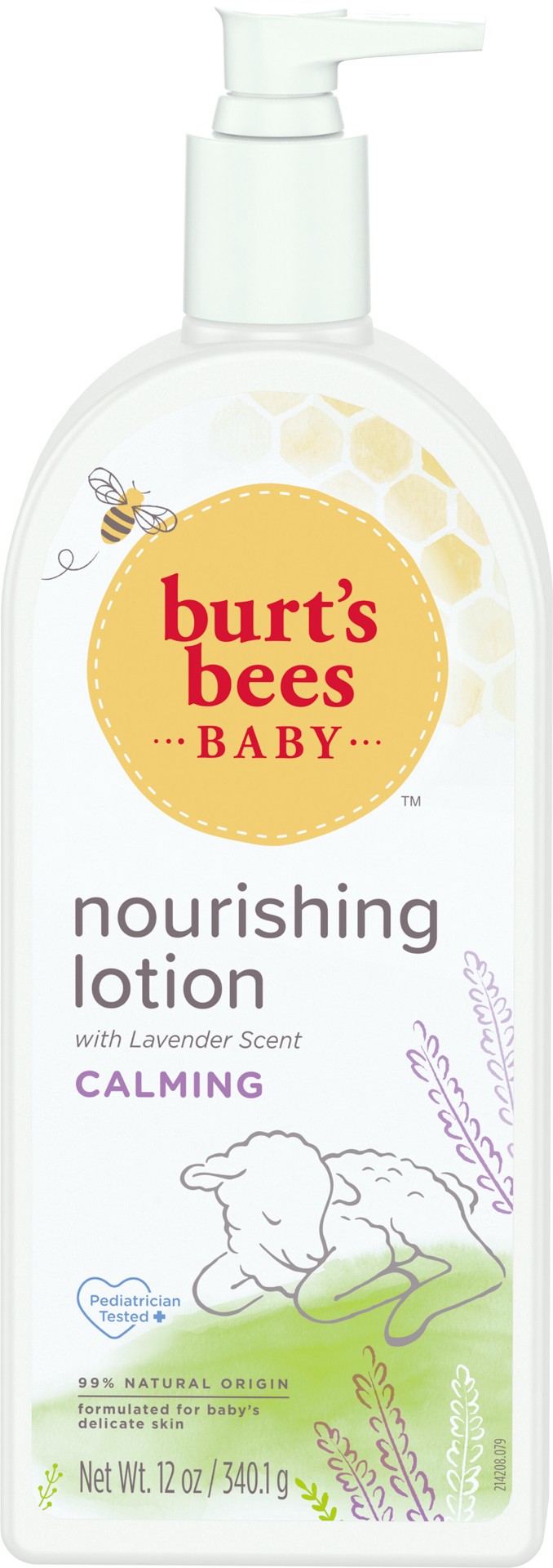 slide 1 of 10, Burt's Bees Baby™ Nourishing Lotion with Lavender, Calming Baby Lotion, Pediatrician Tested, 99.0% Natural Origin, 12 Ounces, 12 oz