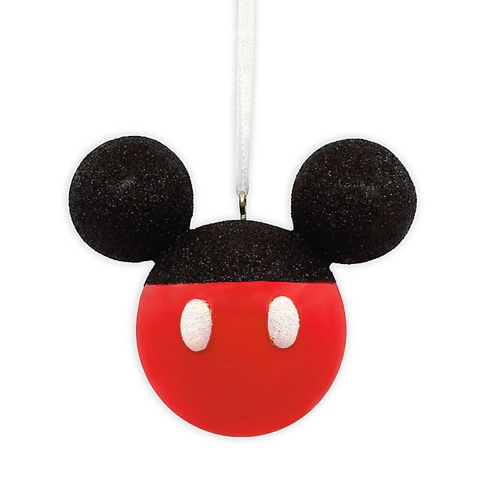 slide 1 of 1, Hallmark Disney Mickey Mouse Glitter Ornament, 1 ct
