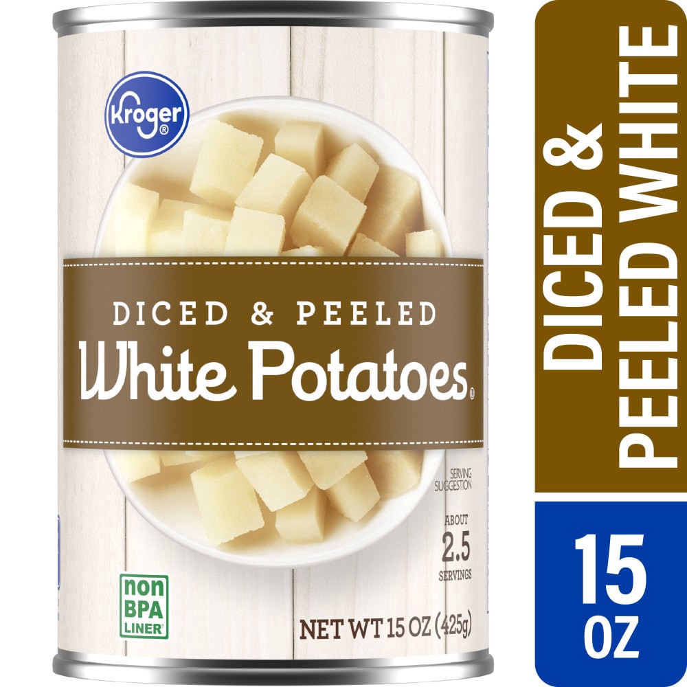 slide 4 of 4, Kroger® Diced & Peeled White Potatoes, 15 oz