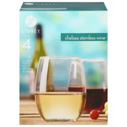 Libbey Chelsea Stemless Wine Glasses - 4 ct