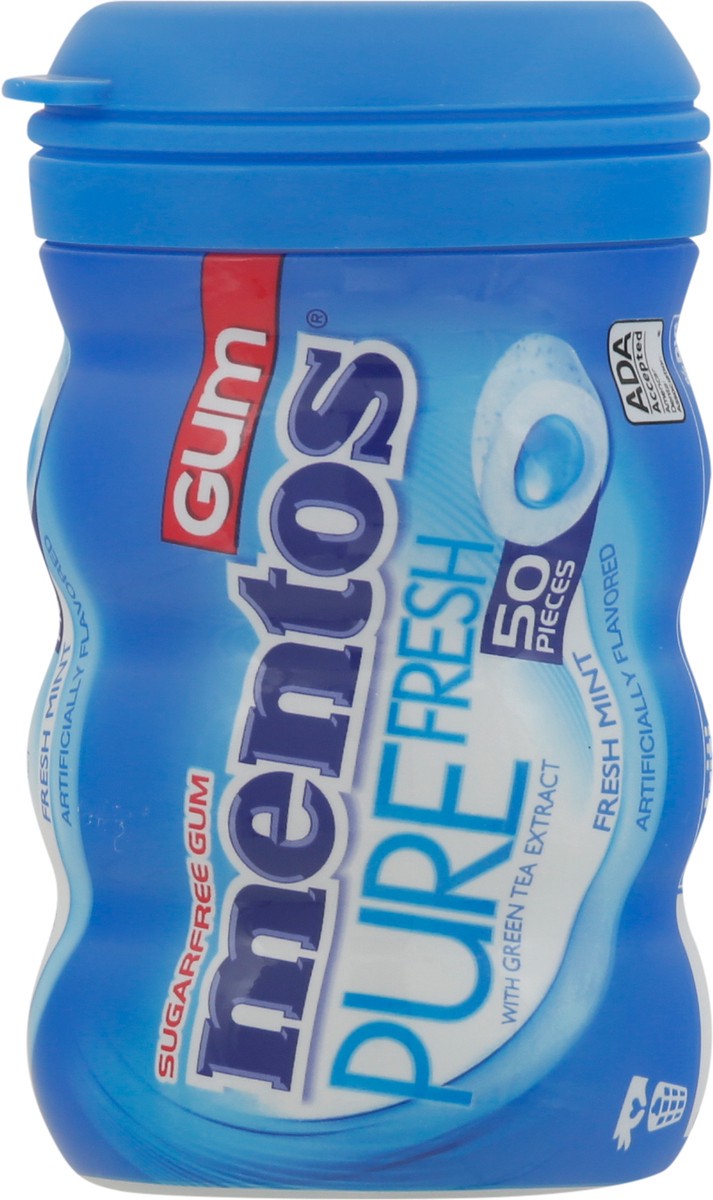 slide 5 of 9, Mentos Pure Fresh Sugarfree Fresh Mint Gum 50 Pieces, 50 ct
