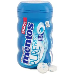 Mentos Pure Fresh Sugarfree Fresh Mint Gum 50 Pieces