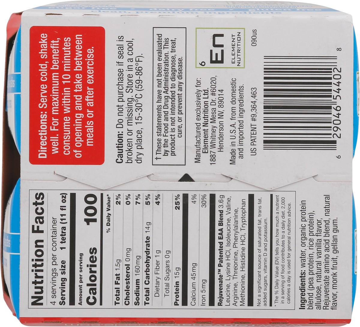 slide 7 of 14, Rejuvenate Muscle Health+ Vanilla Protein Shake 4 - 11 fl oz Cartons, 4 ct