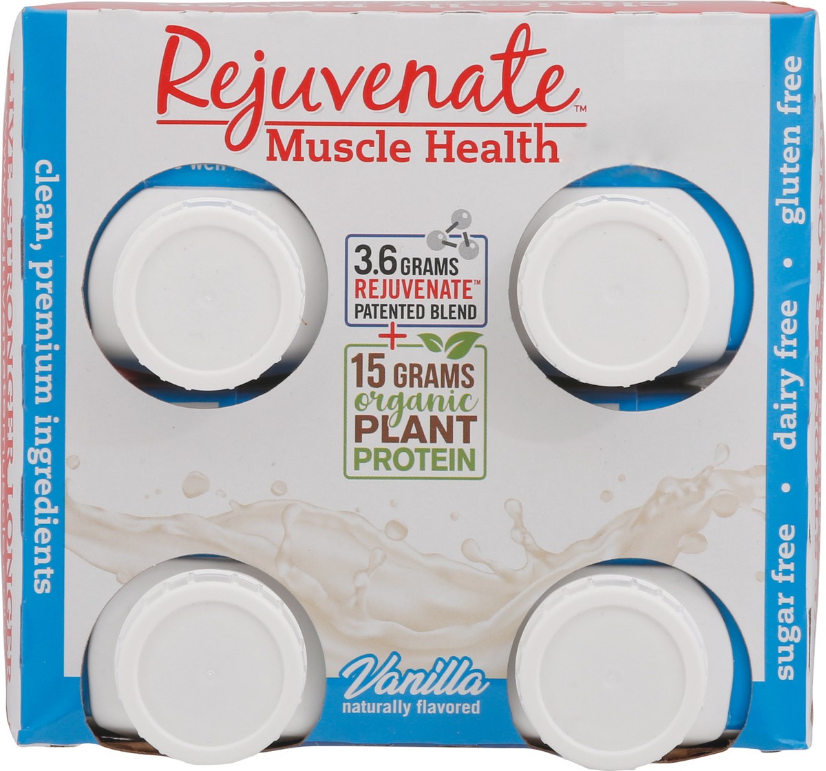 slide 12 of 14, Rejuvenate Muscle Health+ Vanilla Protein Shake 4 - 11 fl oz Cartons, 4 ct