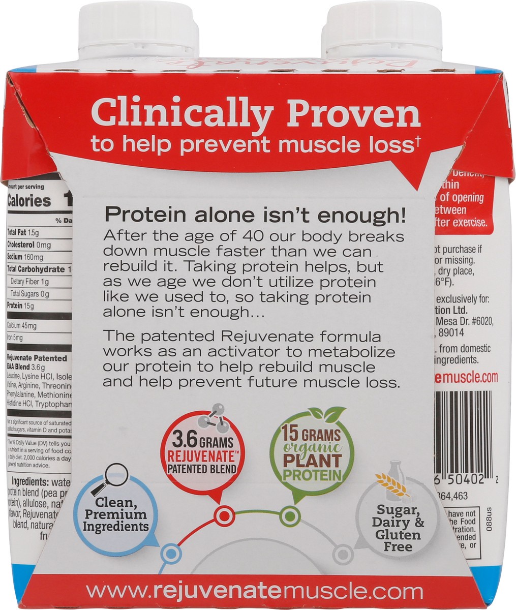 slide 13 of 14, Rejuvenate Muscle Health+ Vanilla Protein Shake 4 - 11 fl oz Cartons, 4 ct