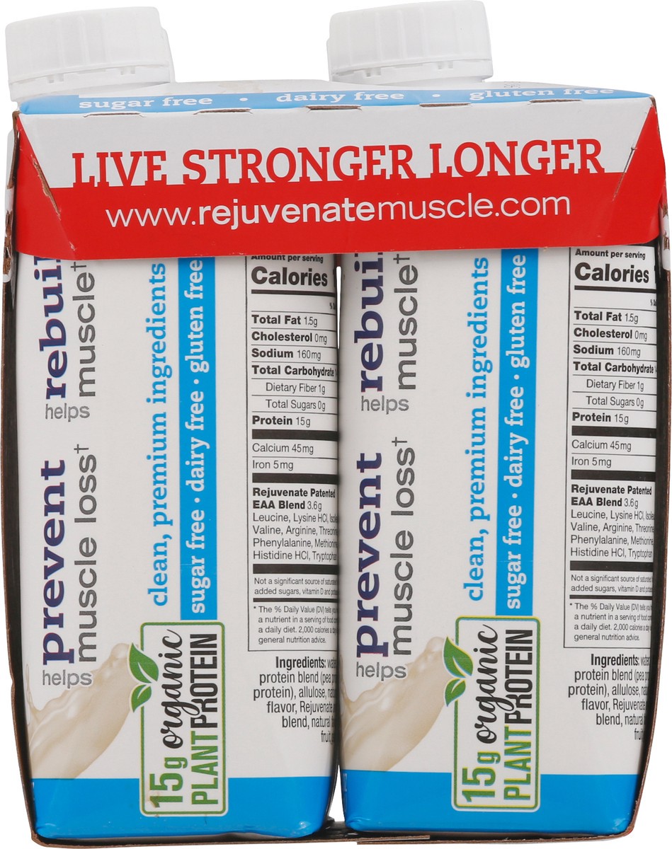 slide 8 of 14, Rejuvenate Muscle Health+ Vanilla Protein Shake 4 - 11 fl oz Cartons, 4 ct