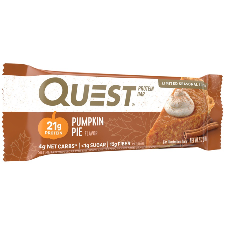 slide 4 of 5, Quest Pumpkin Pie Nutritional Bar, 2.12 oz