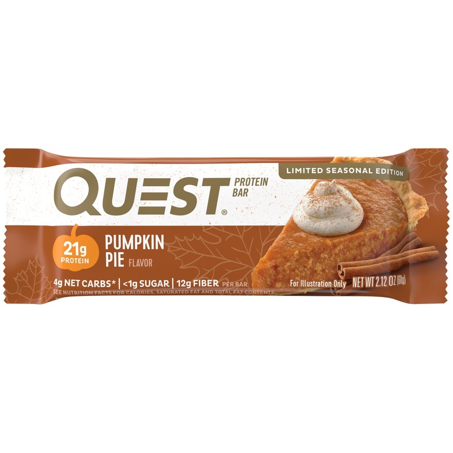 slide 1 of 5, Quest Pumpkin Pie Nutritional Bar, 2.12 oz