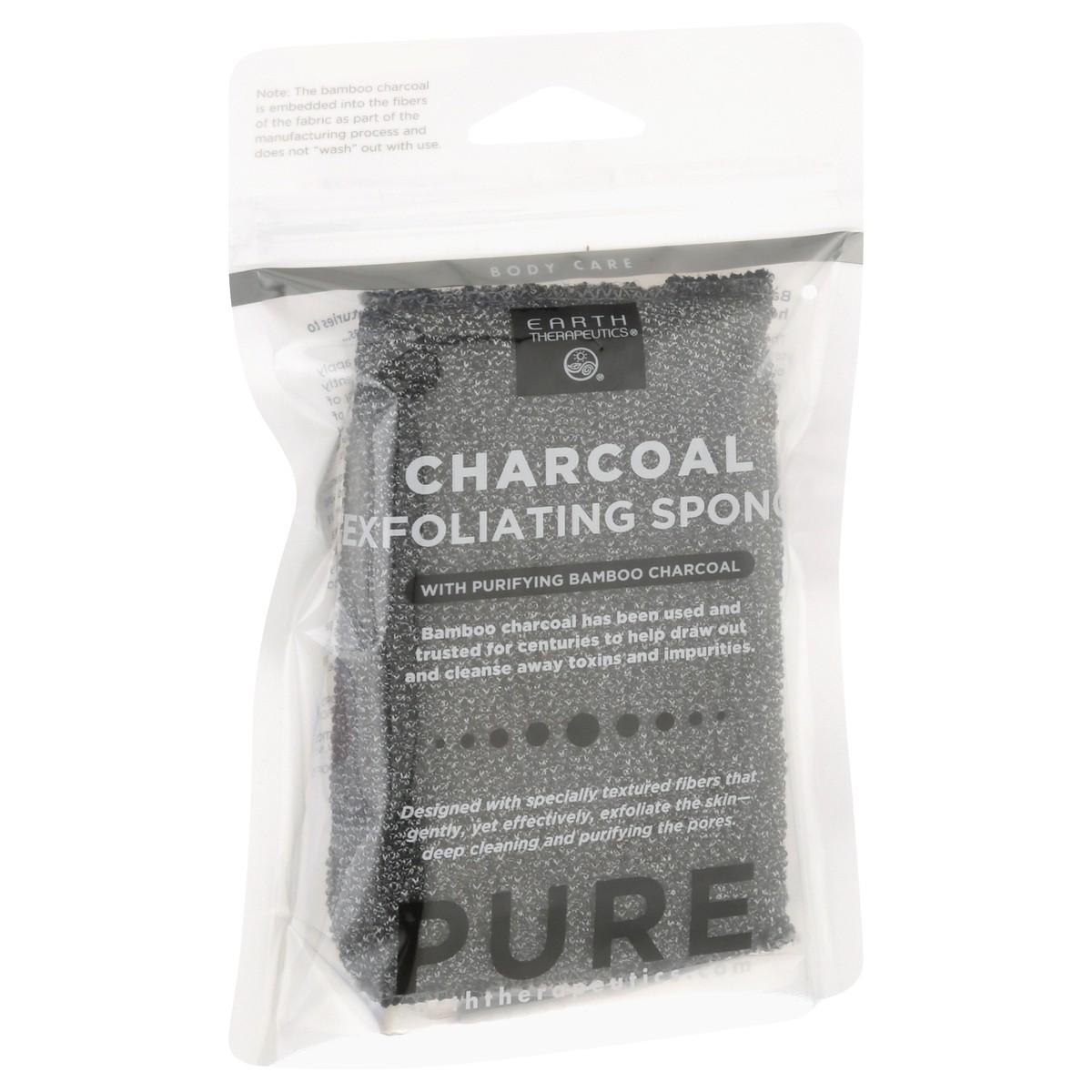 slide 7 of 10, Earth Therapeutics Pure Charcoal Foliating Sponge 1 ea, 1 ea