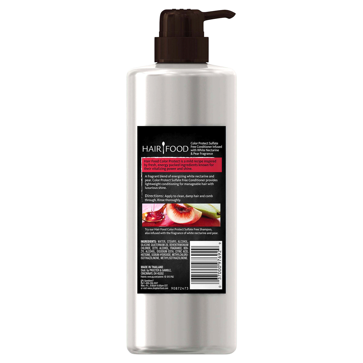 slide 5 of 6, Hair Food Color Protect Conditioner Infused With White Nectarine & Pear Fragrance, 17.9 oz