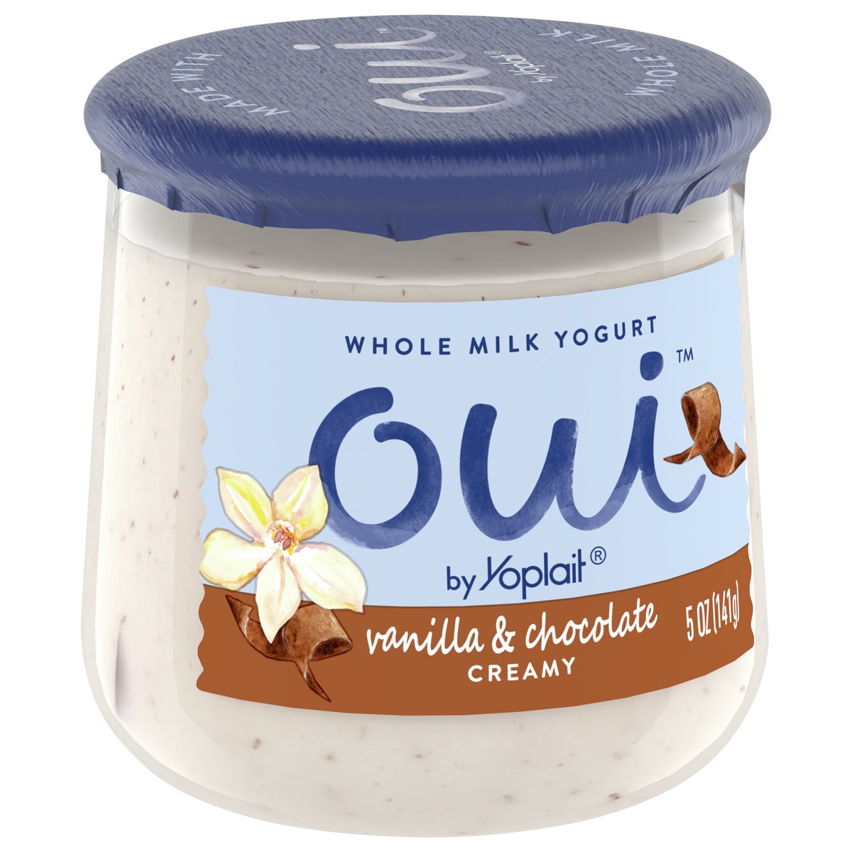 slide 2 of 8, Oui by Yoplait French Style Vanilla & Chocolate Whole Milk Yogurt, 5 OZ Jar, 5 oz