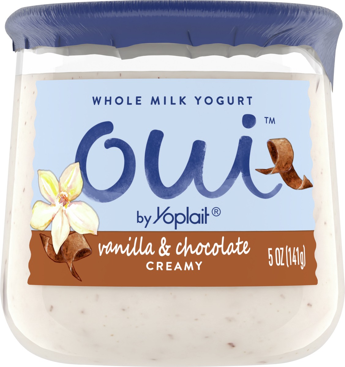 slide 7 of 8, Oui by Yoplait French Style Vanilla & Chocolate Whole Milk Yogurt, 5 OZ Jar, 5 oz