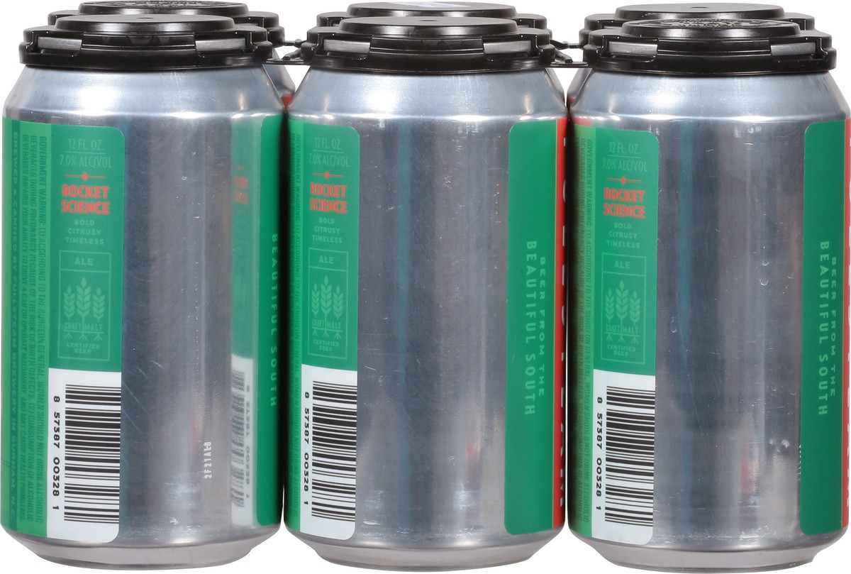 slide 7 of 9, Fullsteam Brewery American Classic IPA Rocket Science Beer 6 - 12 fl oz Cans, 6 ct
