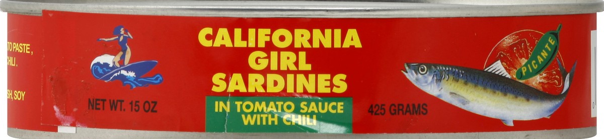 slide 2 of 2, CALIFORNIA GIRL - GROCERY Sardines In Spicy Tomato Sauce (Can), 1 ct