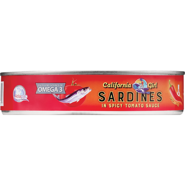 slide 1 of 2, CALIFORNIA GIRL - GROCERY Sardines In Spicy Tomato Sauce (Can), 1 ct