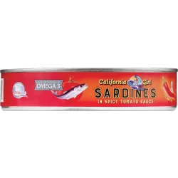 CALIFORNIA GIRL - GROCERY Sardines In Spicy Tomato Sauce (Can)