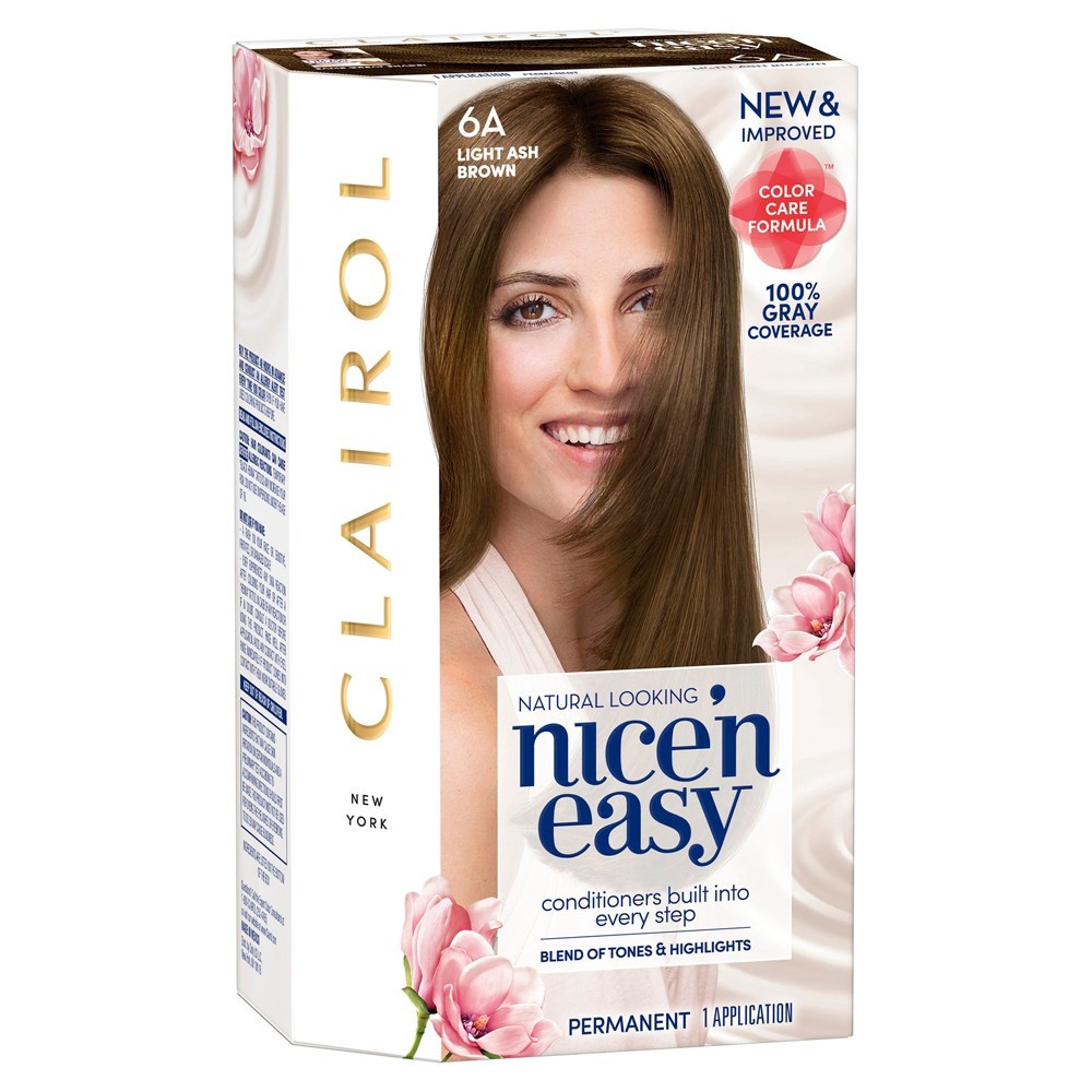 slide 7 of 7, Nice''n Easy Clairol Nice 'N Easy 6A Light Ash Brown, 1 ct