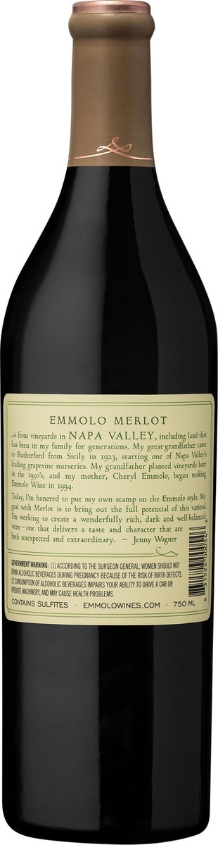 slide 3 of 6, Emmolo Napa Valley Merlot 750 ml, 750 ml