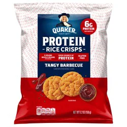 Quaker Protein Rice Crisps Tangy Barbecue, 5.2 oz