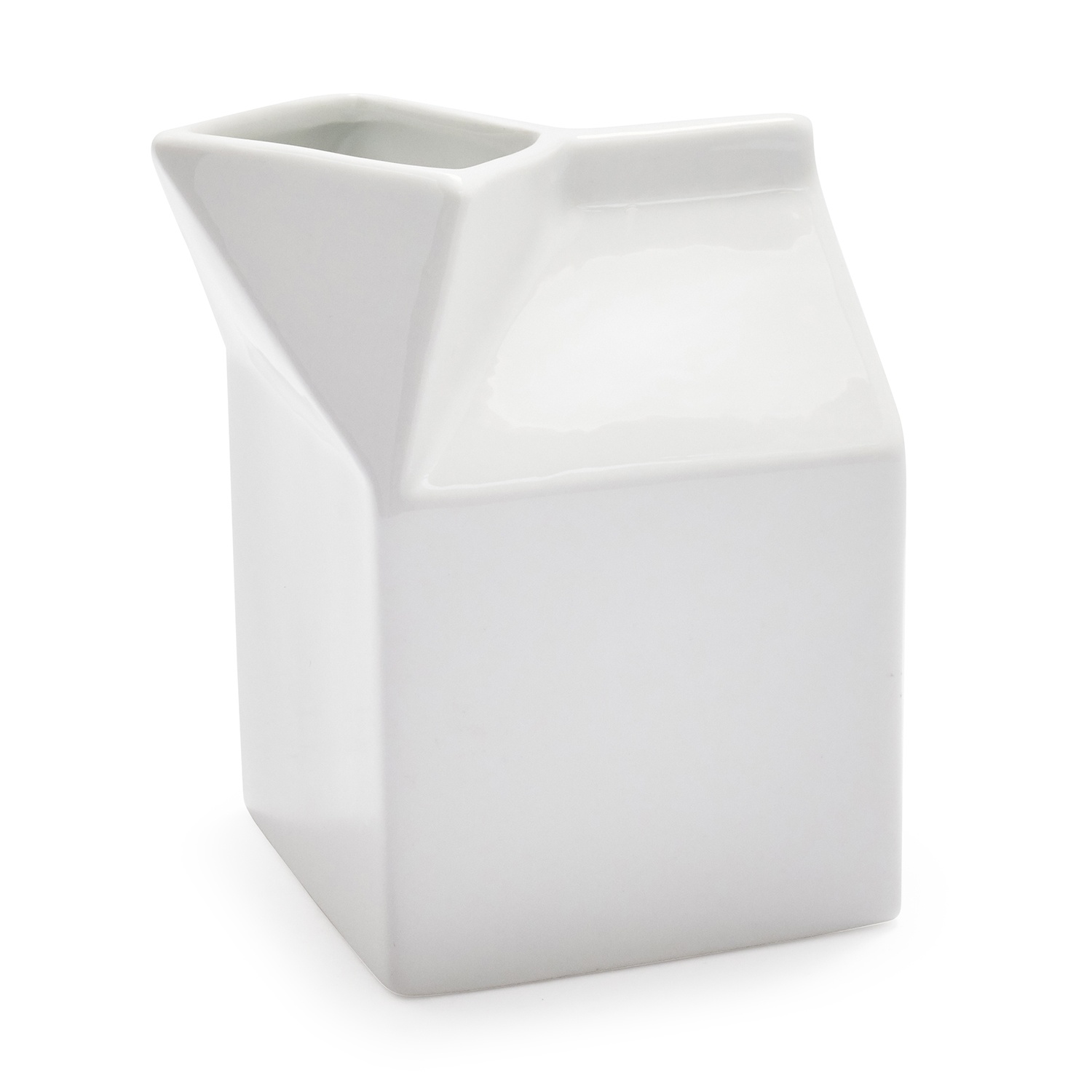 slide 1 of 1, Sur La Table Porcelain Milk Box Creamer, 4.25 in