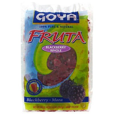 slide 1 of 1, Goya Fruta Blackberry Mora Whole, 14 oz