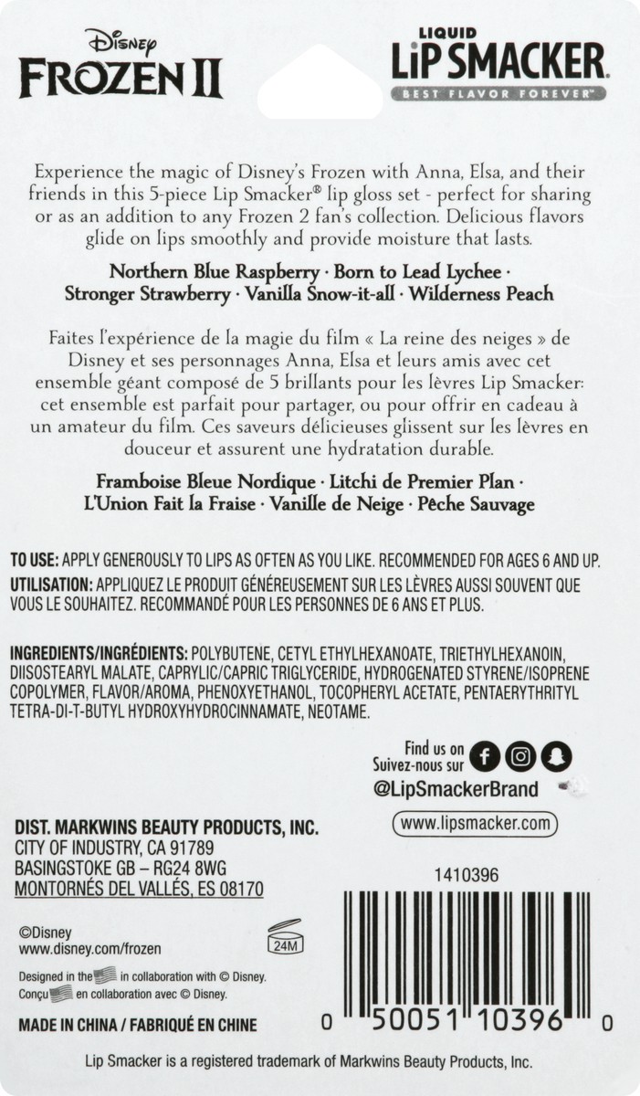 slide 3 of 7, Bonne Bell Lip Smacker Liquid Party Pack Frozen 2 - 0.45 fl oz, 5 ct