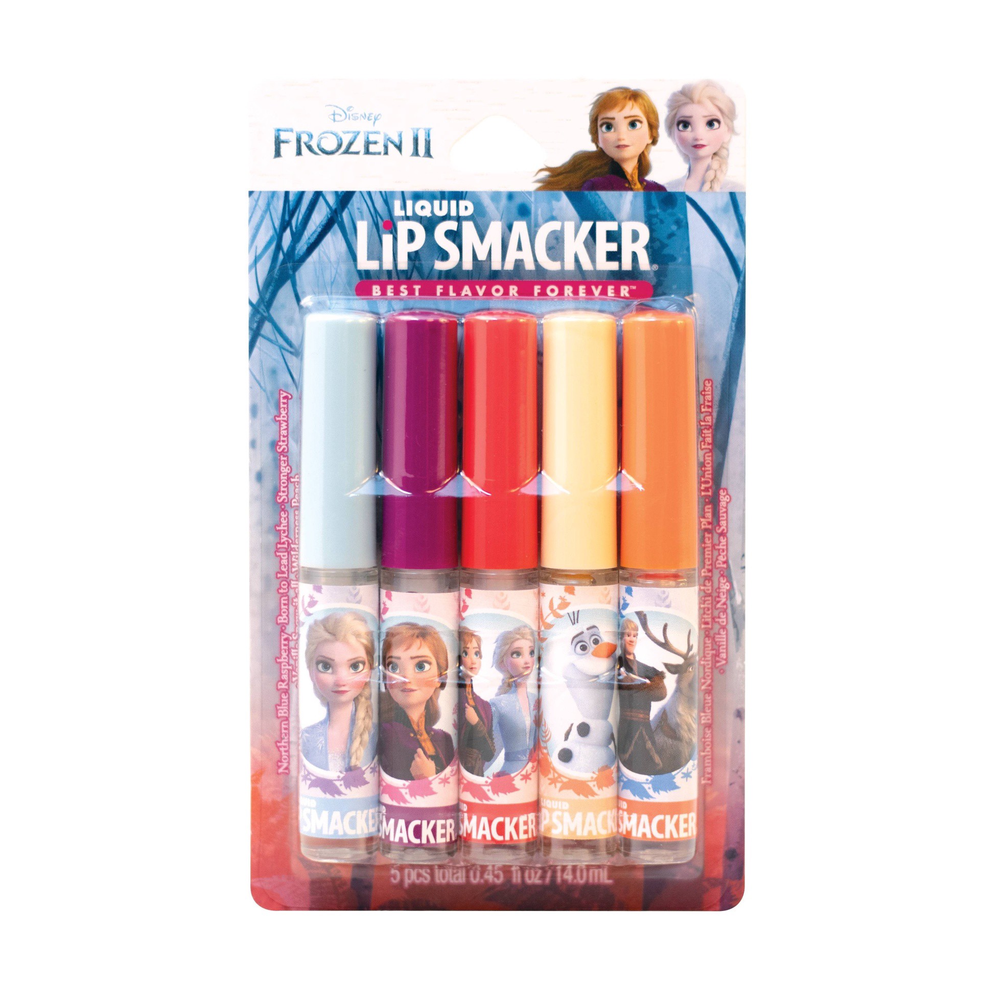 slide 1 of 7, Bonne Bell Lip Smacker Liquid Party Pack Frozen 2 - 0.45 fl oz, 5 ct