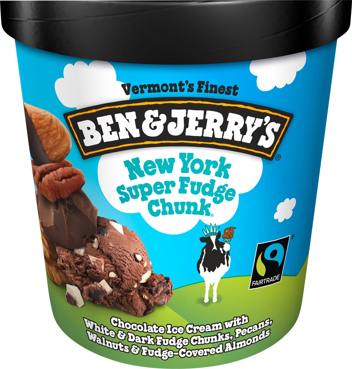 slide 2 of 2, Ben & Jerry's Ice Cream New York Super Fudge Chunk, 16 oz, 16 oz