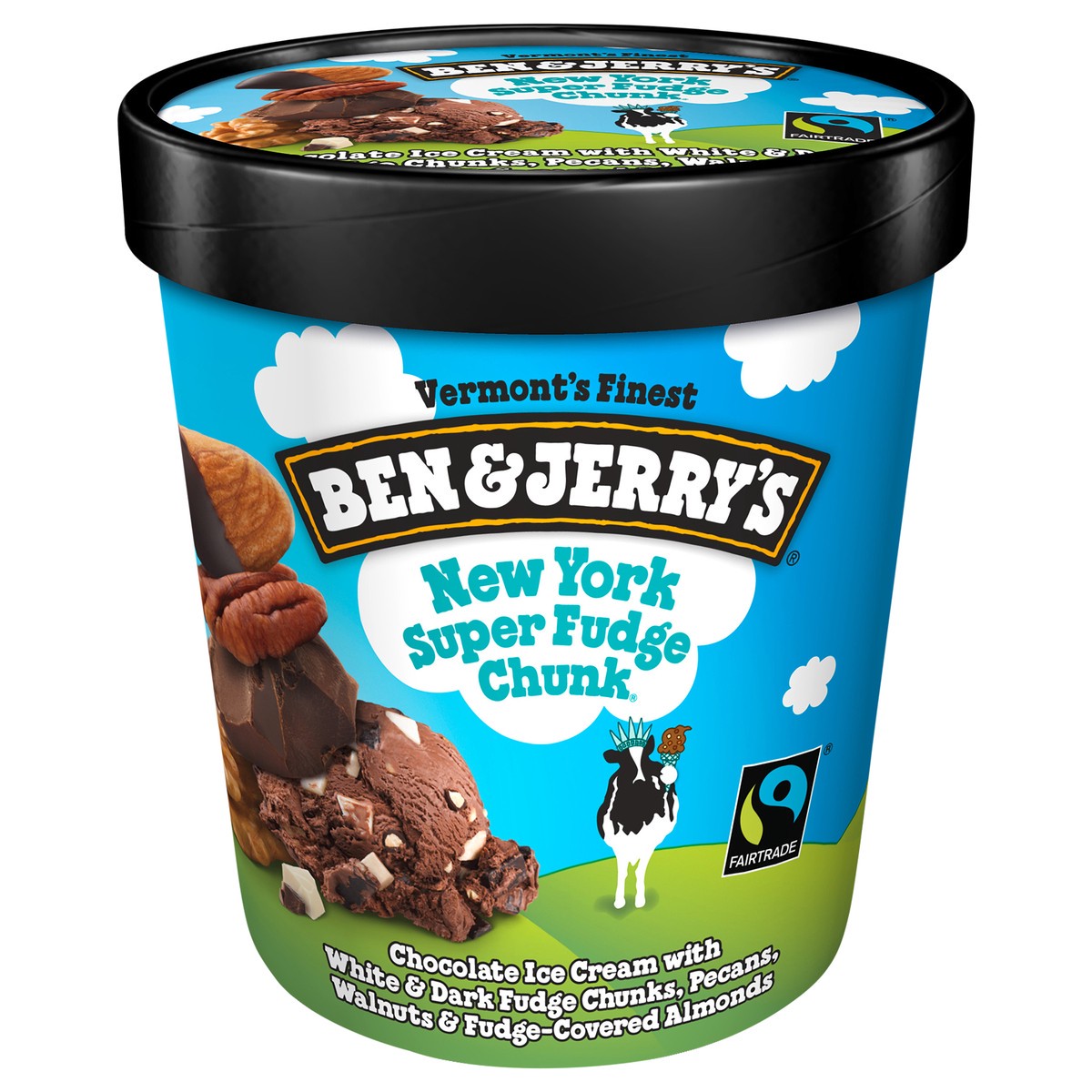 slide 1 of 2, Ben & Jerry's Ice Cream New York Super Fudge Chunk, 16 oz, 1 pint